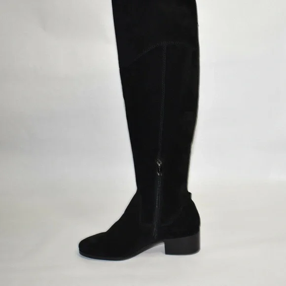 NEW VINCE CAMUTO Boots Kreesell Black Suede Leather SUEDE Knee High Boots TALL - Picture 9 of 9